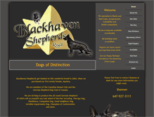 Tablet Screenshot of blackhavenshepherds.com